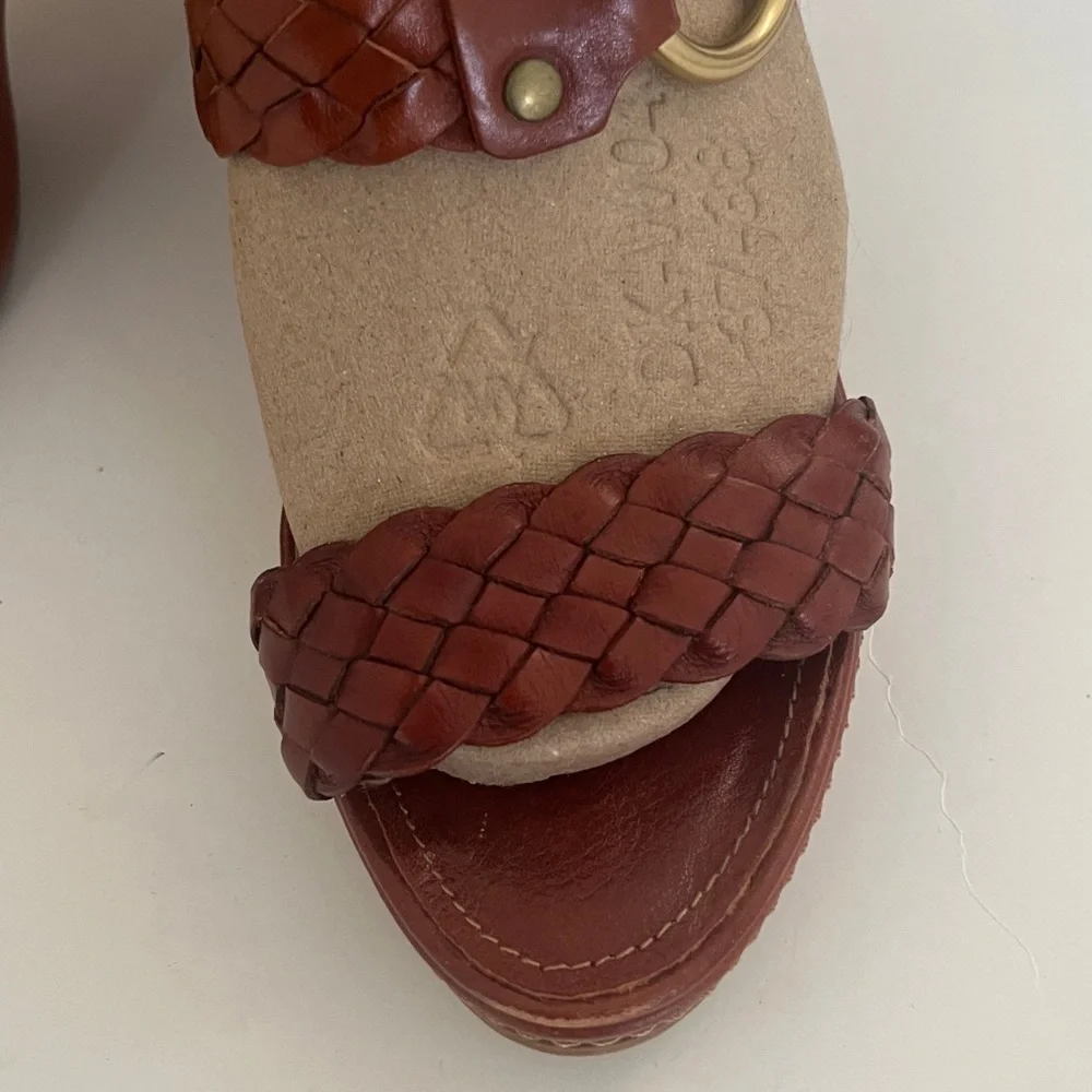 Coach Phebe Tan Vachetta woven Leather. Size 7 1/2 Used excellent condition - Picture 3 of 12